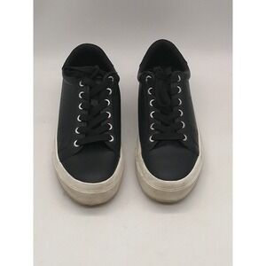 J/Slides NYC Sneakers Womens Black 7 Platform Walking Shoes Comfort